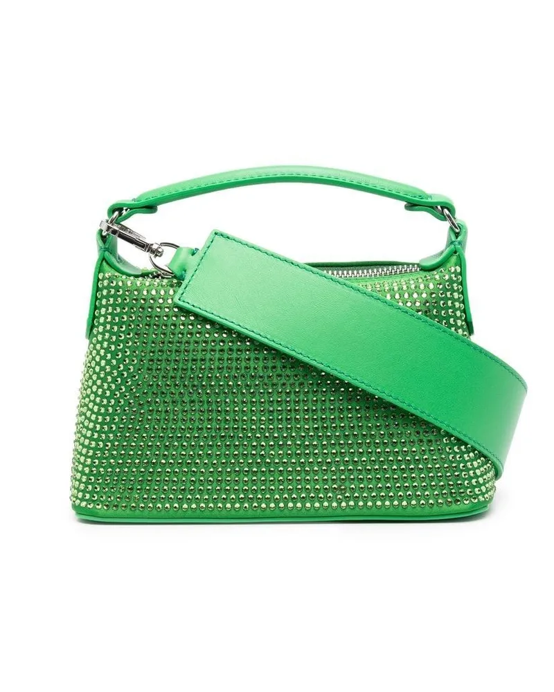 Liu Jo Kleine Satchel-Tasche mit Strass - Grün Grün