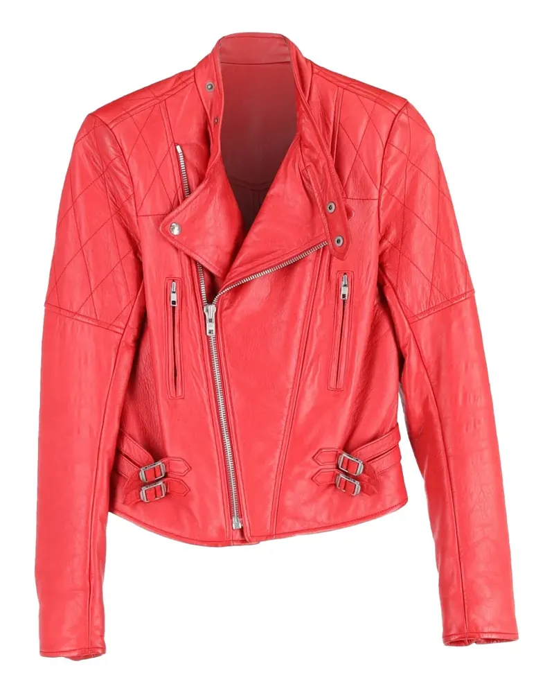 Joseph biker quilted leather jacket - Rot Rot