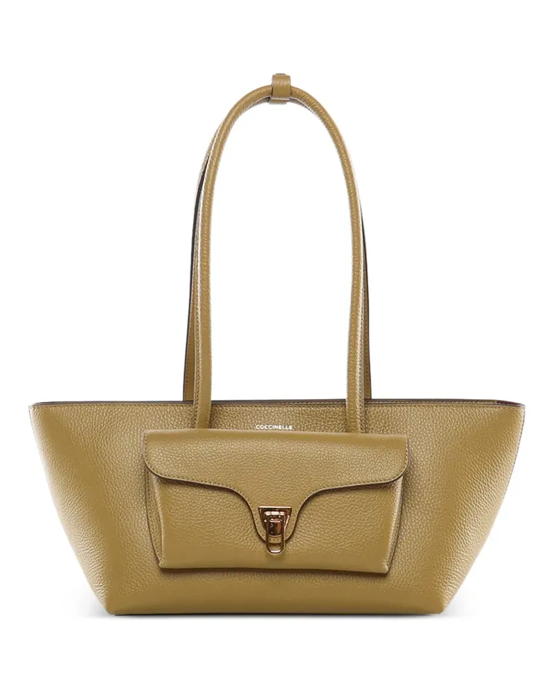 Coccinelle Turnlock Pocket Tote Bag - Nude Nude