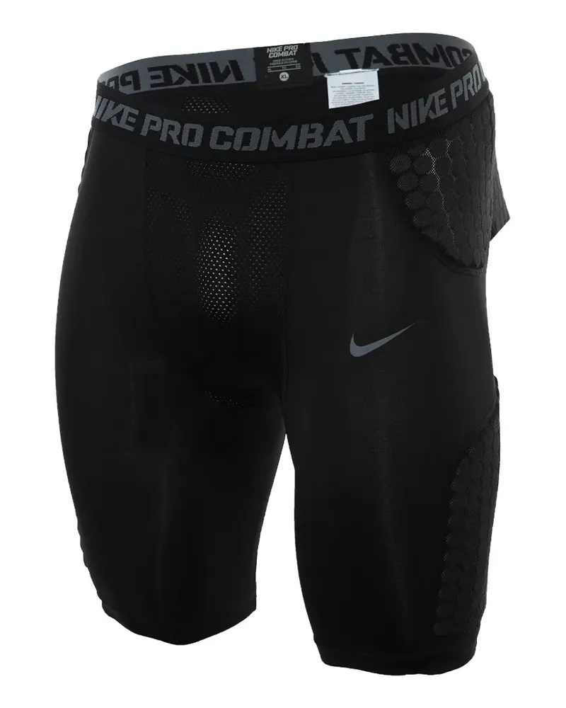 Nike Wattierte Pro Combat Shorts - Schwarz Schwarz