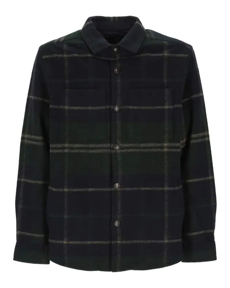 Barbour Woodlane Hemdjacke mit Schottenkaro - Blau Blau