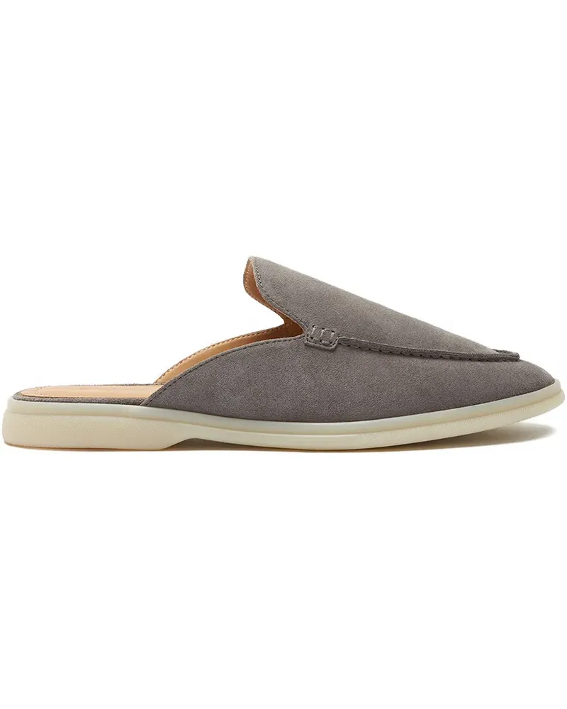 Scarosso Slipper aus Wildleder - Grau Grau