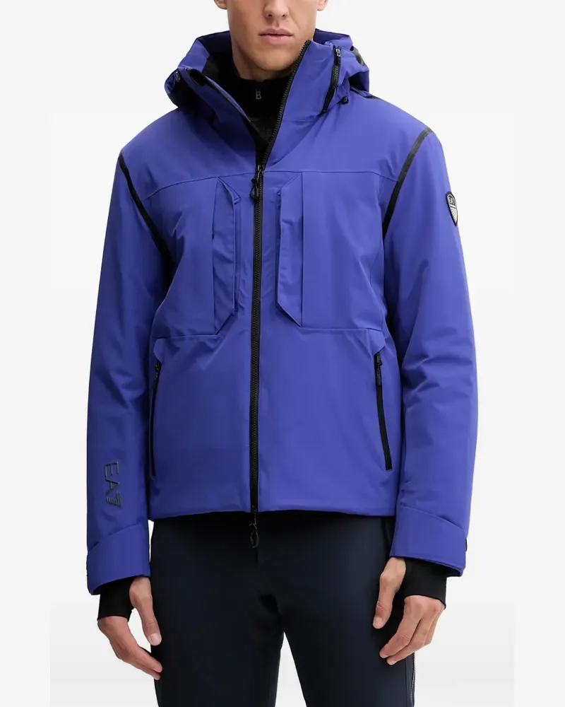 EA7 Skiwear mit Logo-Patch - Blau Blau