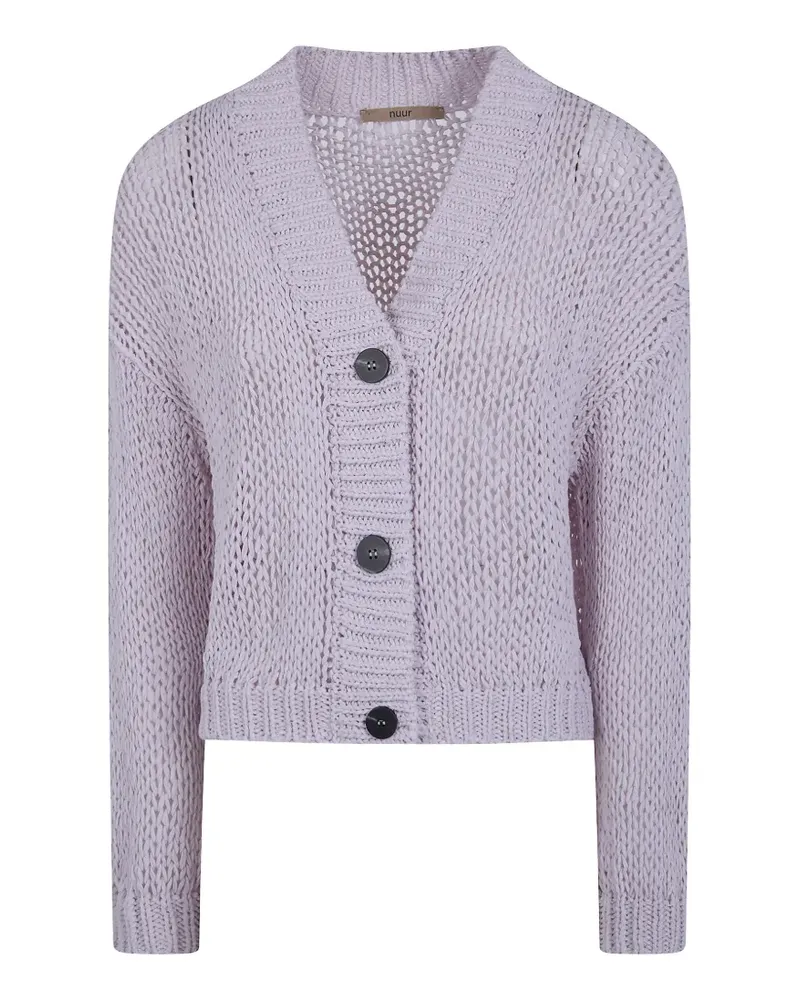 Nuur V-neck cardigan - Violett Violett