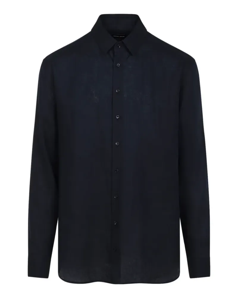 Giorgio Armani Klassisches Hemd - Blau Blau