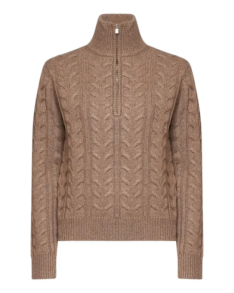 Max Mara cable-knit cashmere sweater - Braun Braun