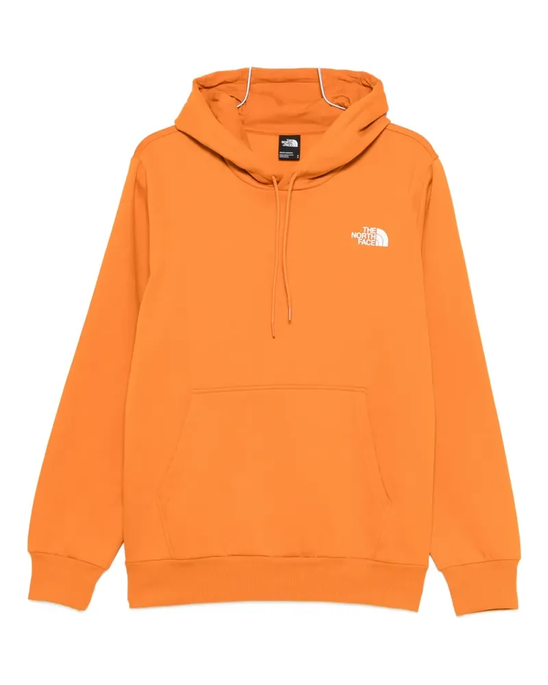 The North Face logo-detail hoodie - Orange Orange