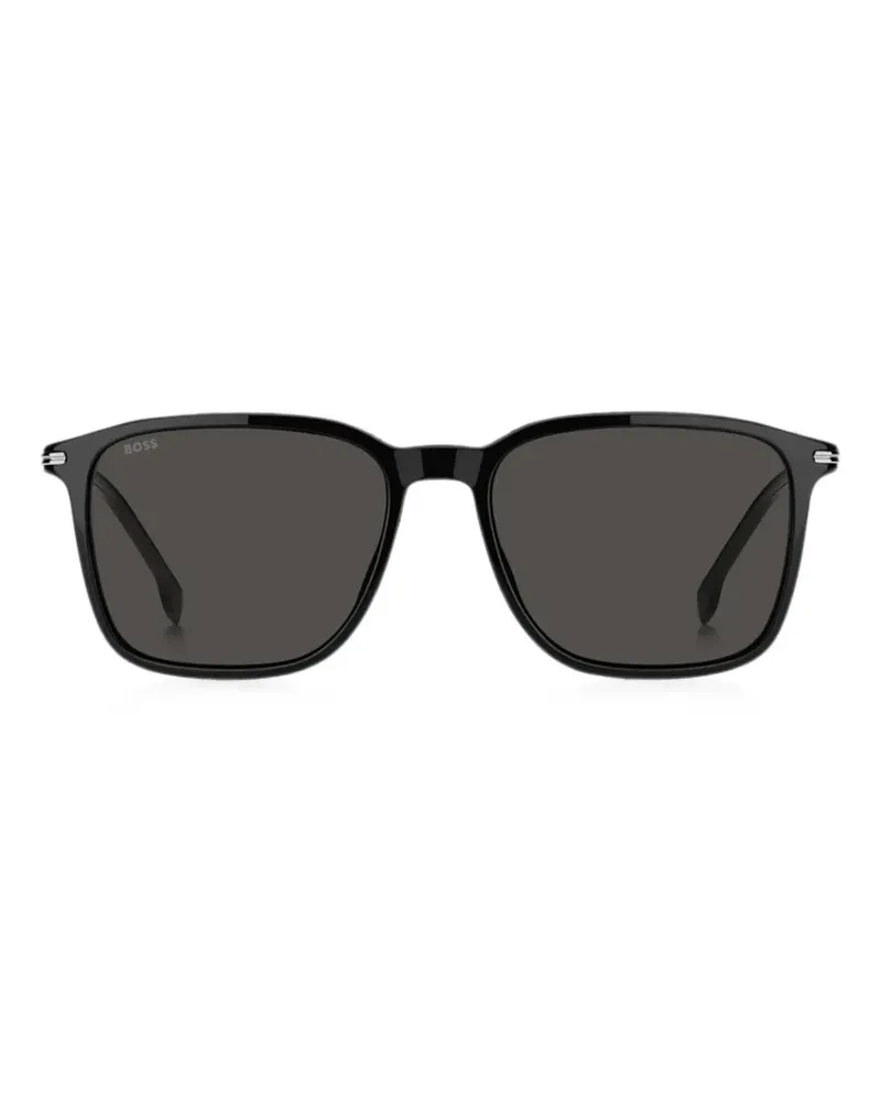 HUGO BOSS rectangle-frame sunglasses - Schwarz Schwarz