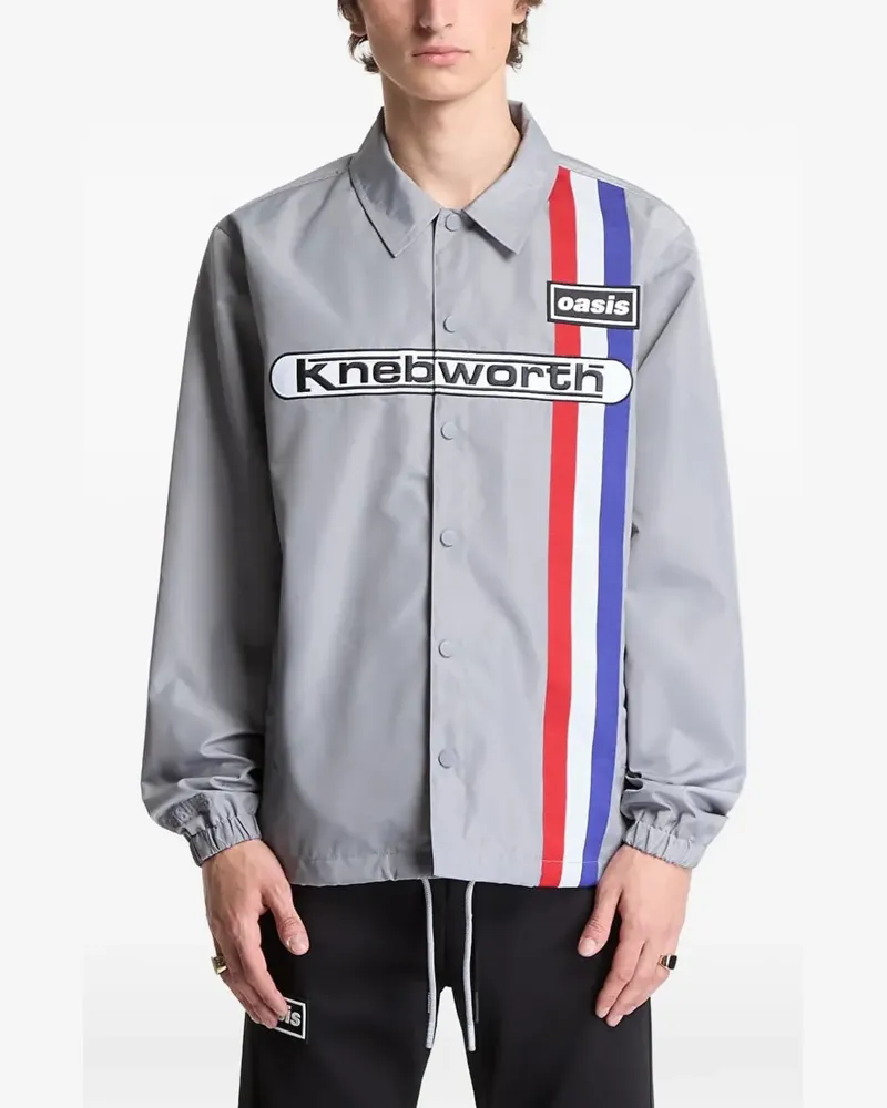 PLEASURES Supersonic coach jacket - Grau Grau
