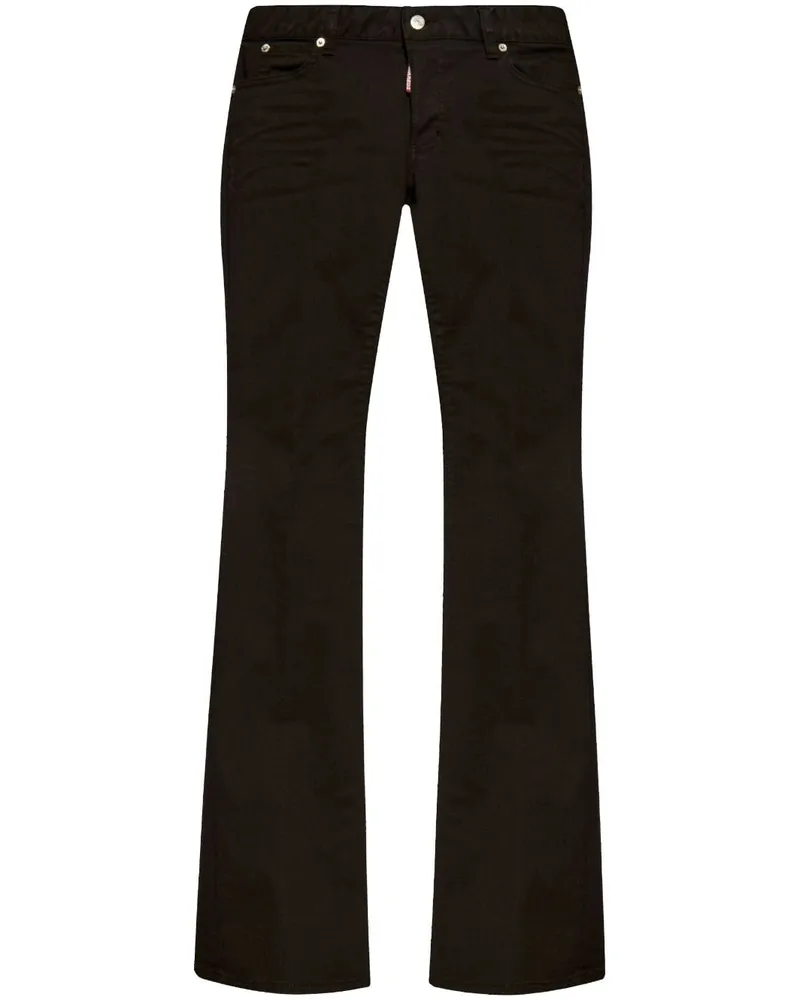 Dsquared2 Jeans mit Logo-Patch - Schwarz Schwarz