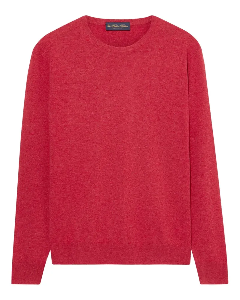 Brooks Brothers Kaschmirpullover mit Rundhalsausschnitt Rot