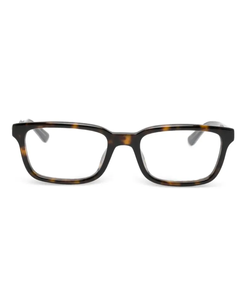 Montblanc Brille mit eckigem Gestell - Braun Braun