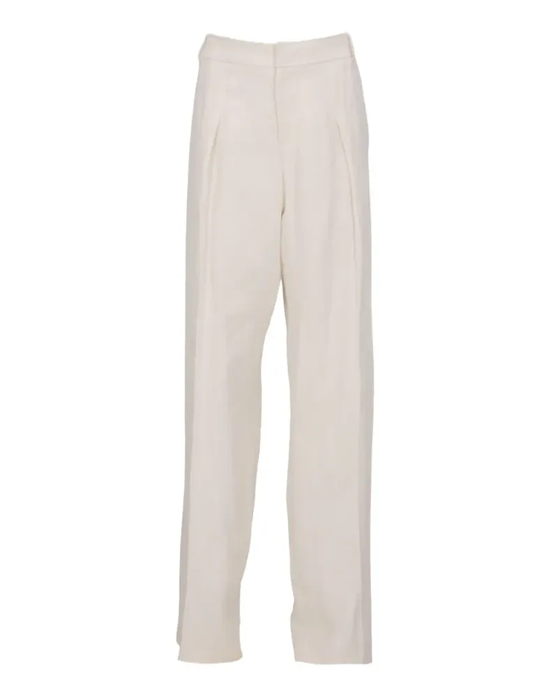 Tom Ford Plissierte Straight-Leg-Hose - Nude Nude