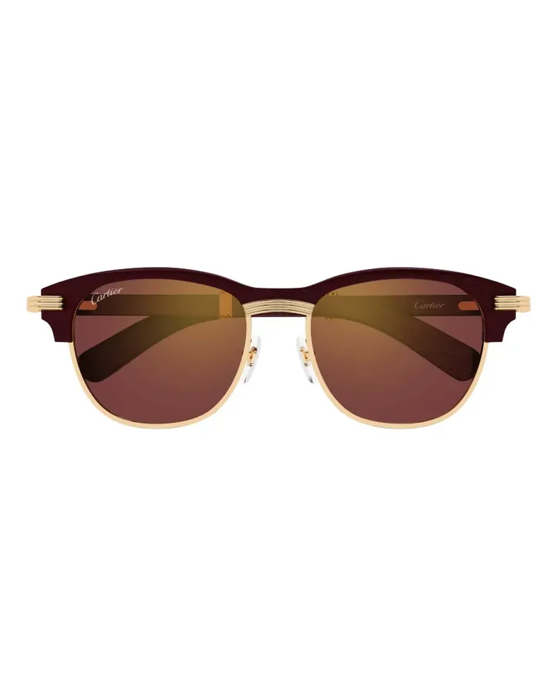 Cartier Sonnenbrille mit Logo - Violett Violett
