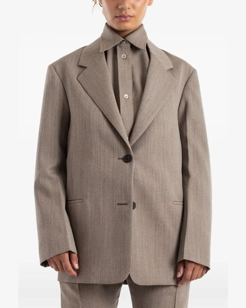 Studio Nicholson notched-lapel tailored blazer - Braun Braun
