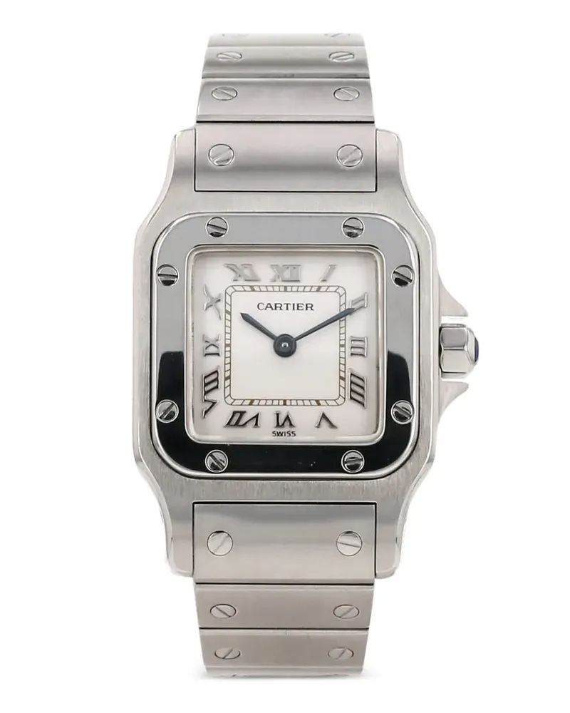 Cartier 1990s Santos Galbée Armbanduhr 24mm - Weiß Weiß