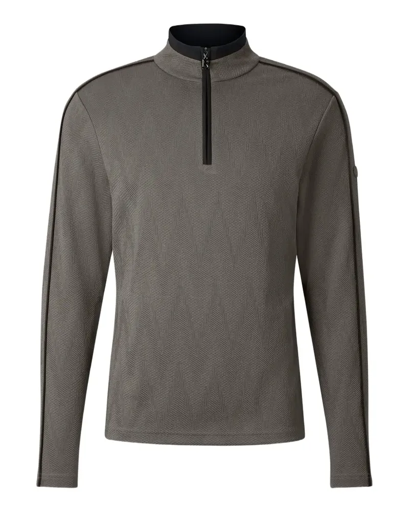 Bogner Ferdi Langarmshirt mit Viertel-Reißverschluss - Grau Grau