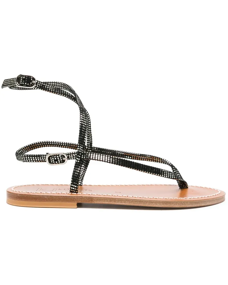 K.Jacques  Abako Sandalen - Schwarz Schwarz