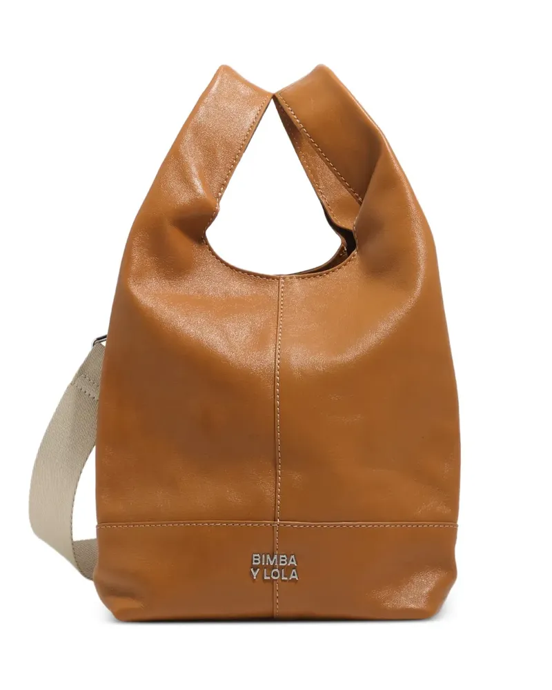 BIMBA Y LOLA Mittelgroßer Paper Tote Bag - Braun Braun