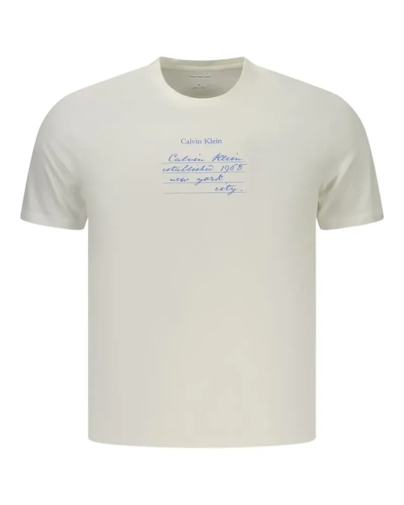 Calvin Klein T-Shirt mit Logo-Print - Weiß Weiß