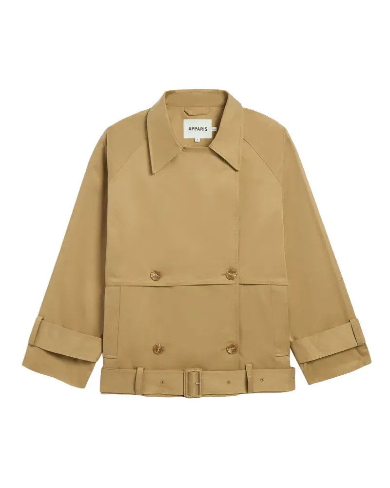 APPARIS Gaia belted jacket - Nude Nude
