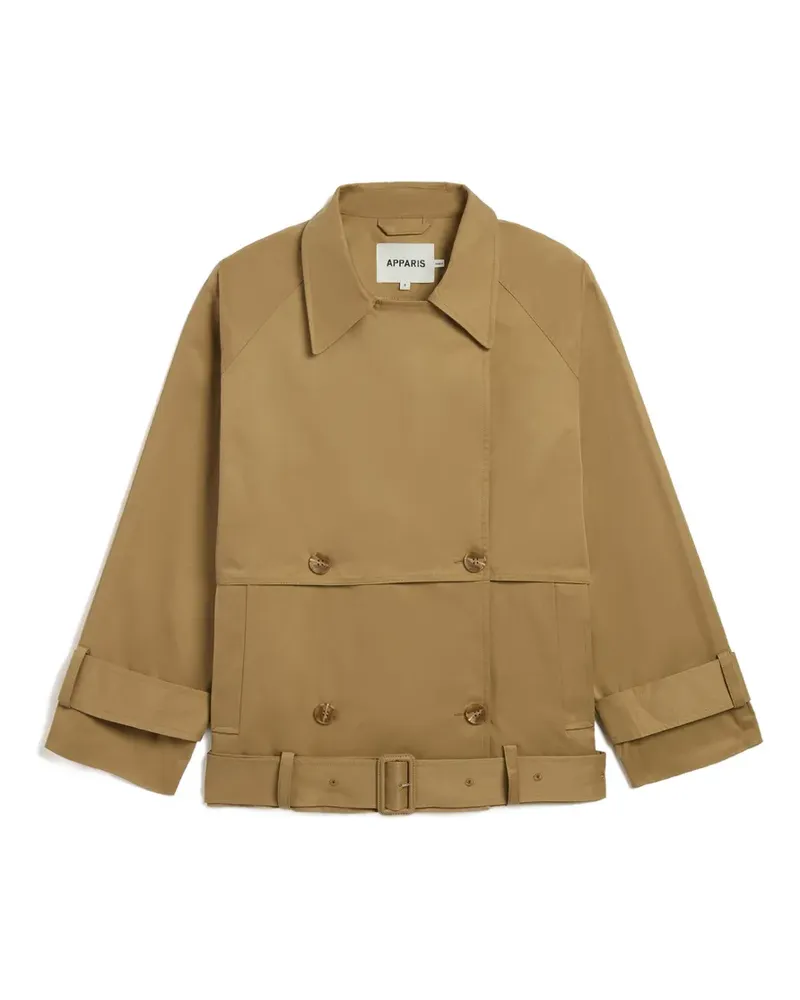 APPARIS Gaia belted jacket - Nude Nude