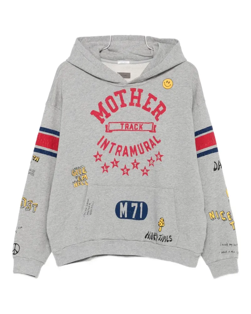 Mother Hoodie mit grafischem Print - Grau Grau