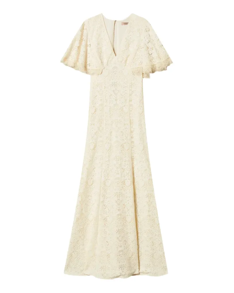 Twin-Set maxi lace dress - Nude Nude