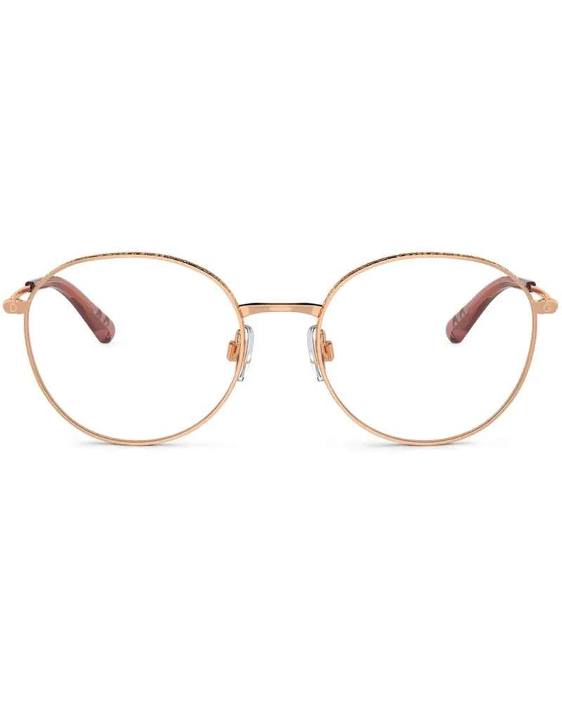 Dolce & Gabbana Brille mit Logo-Gravur - Rosa Rosa