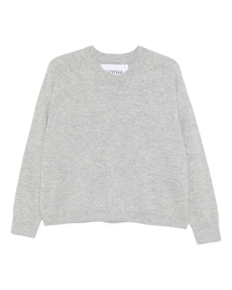 Gotha Pullover mit Rundhalsausschnitt - Grau Grau