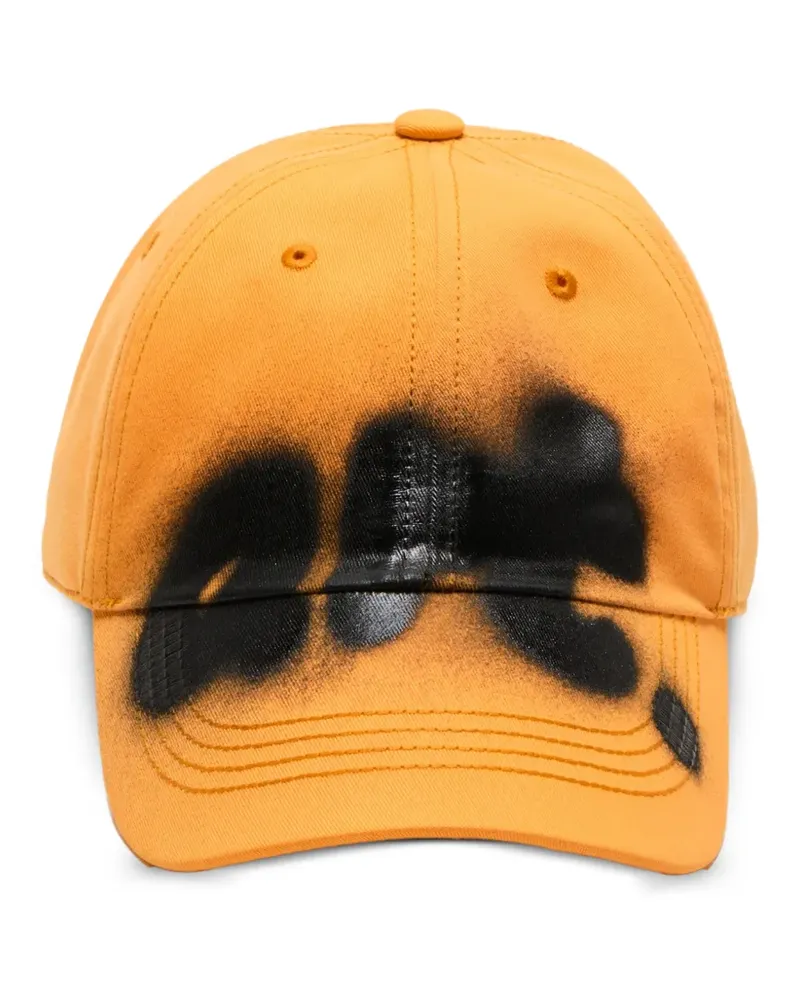Acne Studios Baseballkappe mit grafischem Print - Orange Orange