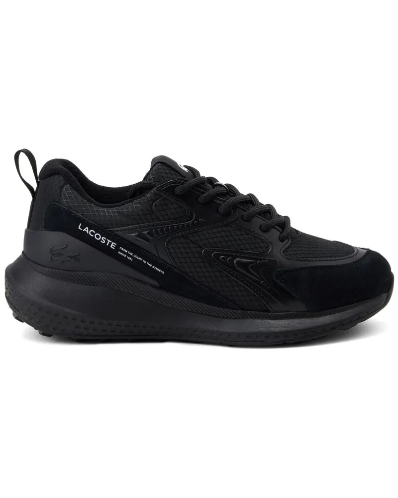 Lacoste Sneakers mit Logo-Print - Schwarz Schwarz