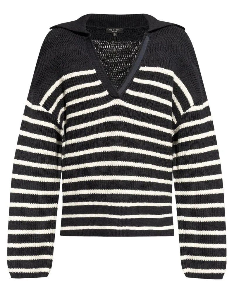 Rag & Bone Jen Pullover mit Polokragen - Schwarz Schwarz