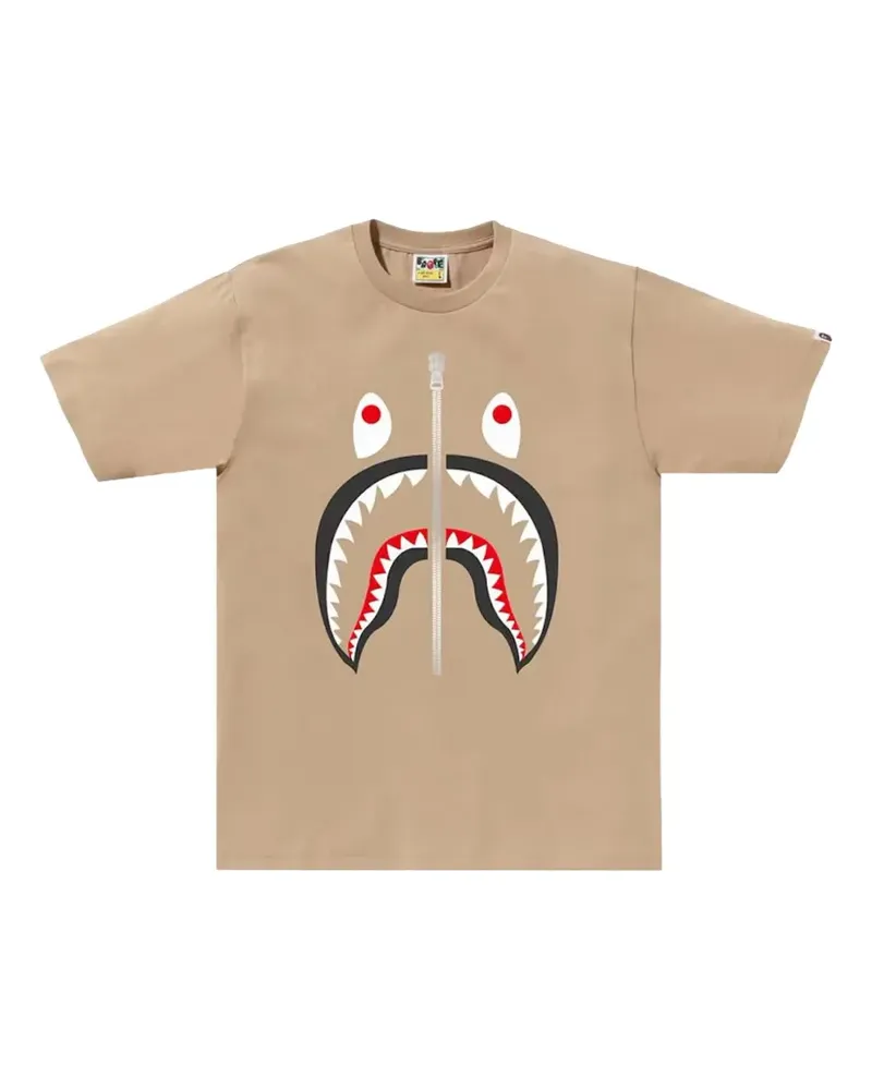 BAPE T-Shirt mit Hai-Print - Nude Nude