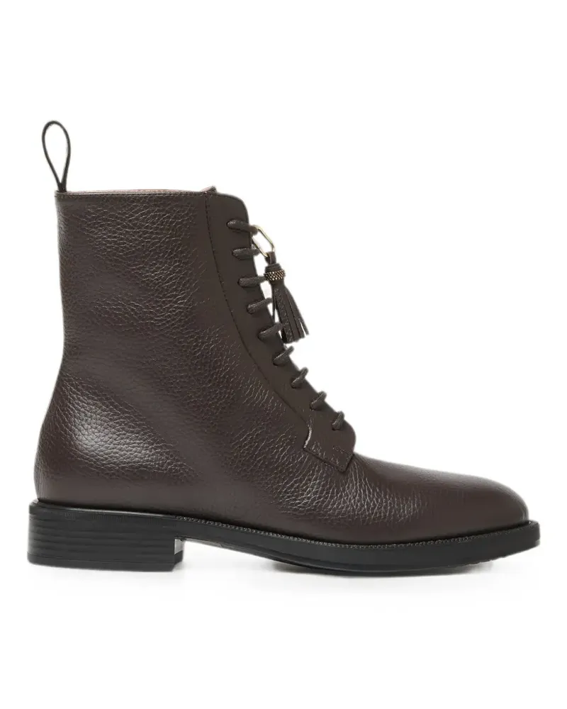 Fabiana Filippi Schnürstiefel mit Quasten - Braun Braun