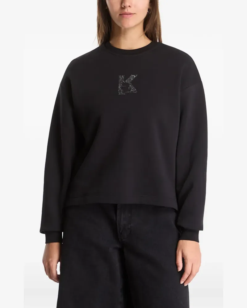 Karl Lagerfeld Sweatshirt mit Logo-Print - Schwarz Schwarz