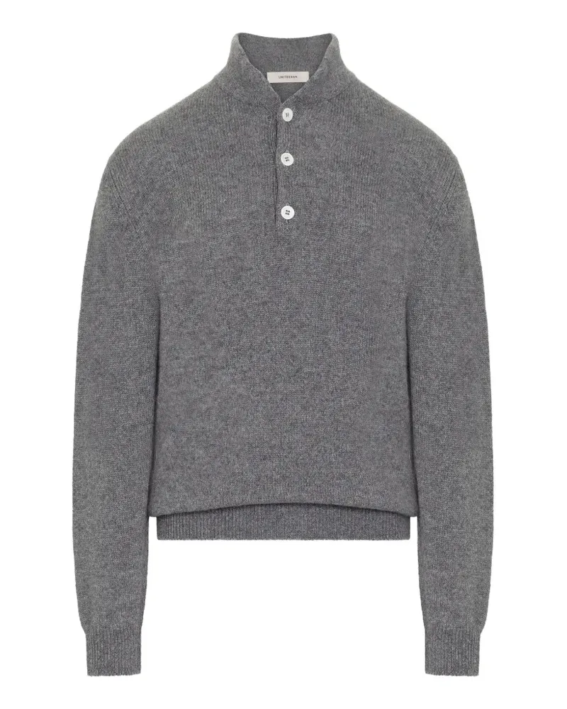 Umit Benan Francis buttoned cashmere sweater - Grau Grau