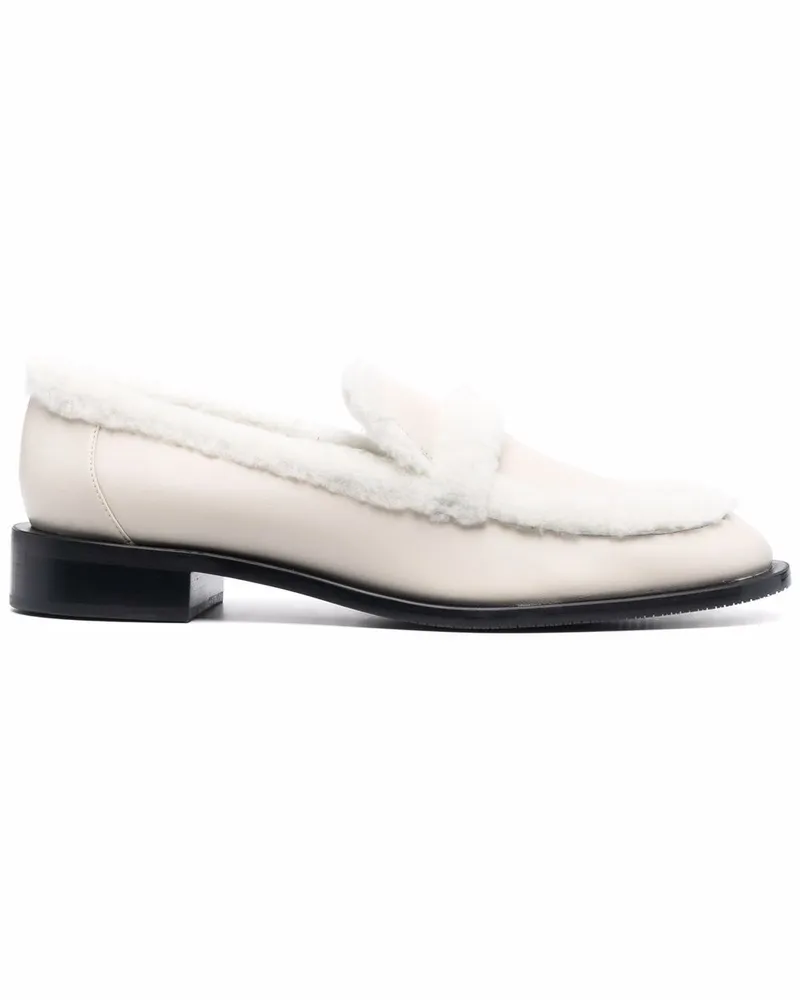 Stuart Weitzman Loafer mit Shearling - Nude Nude