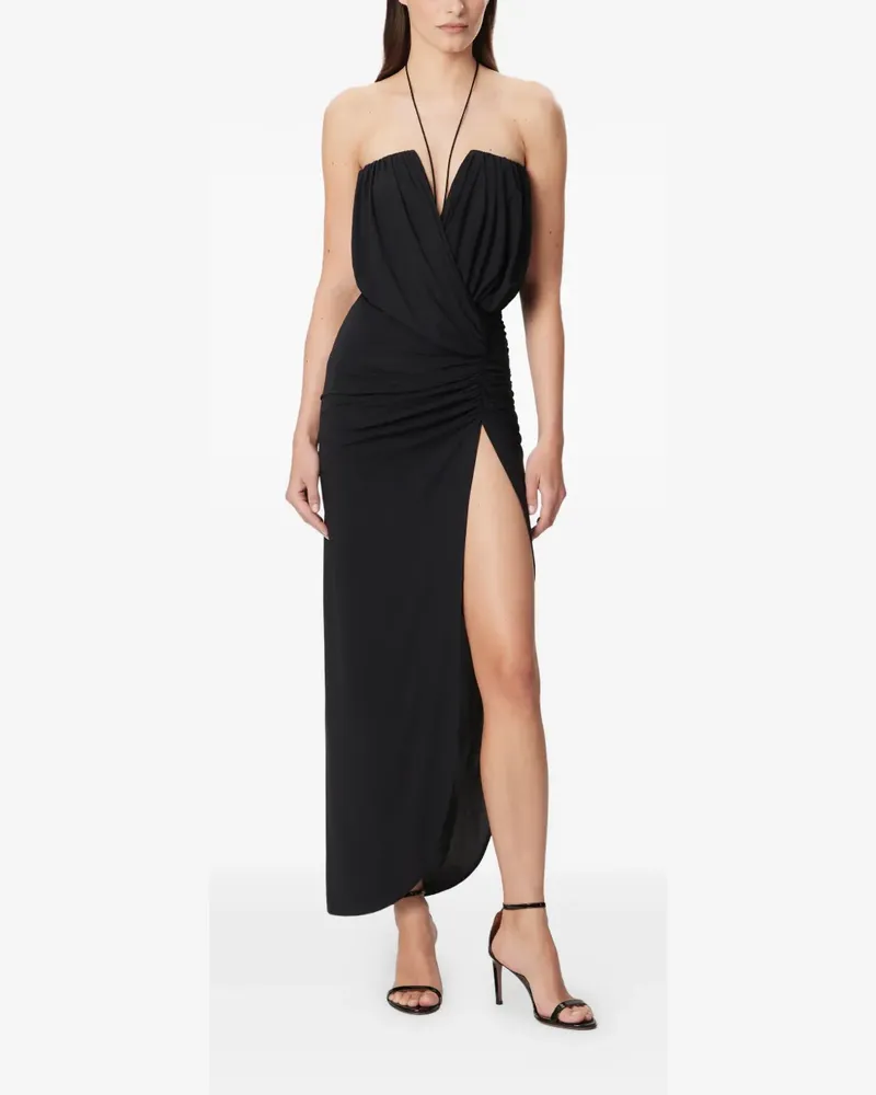 Amazuìn Giselle strapless draped dress - Schwarz Schwarz