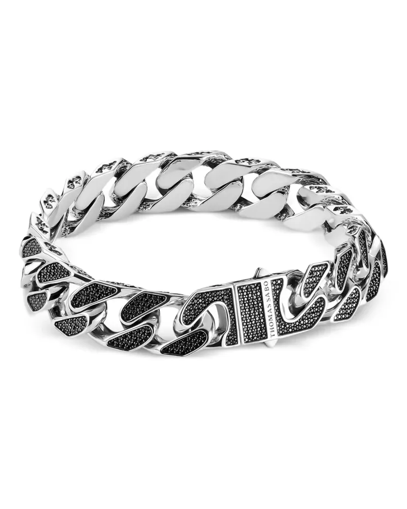 Thomas Sabo Rebel Icons Armband in Pavé-Fassung - Silber Silber