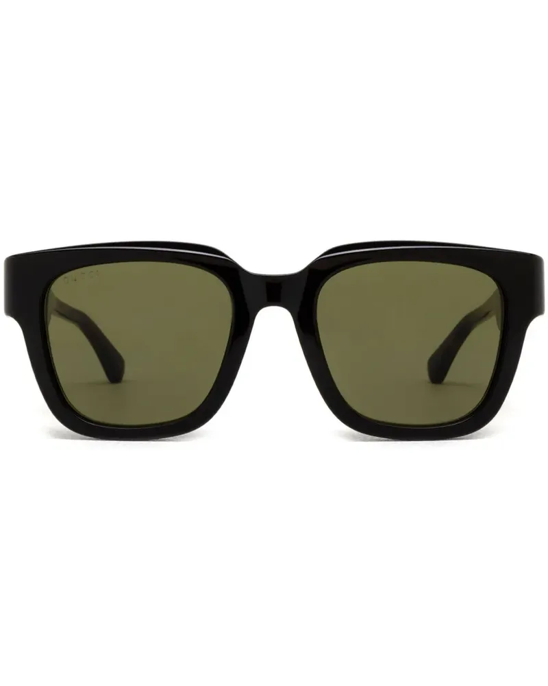 Gucci Sonnenbrille mit eckigem Gestell - Braun Braun