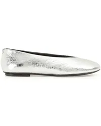 Sergio Rossi Arc Ballerinas Silber