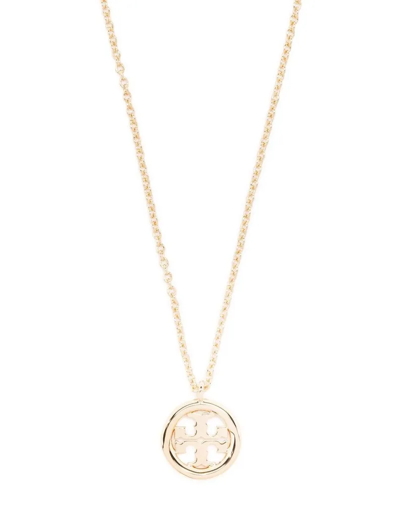 Tory Burch Halskette mit Logo-Anhänger - Gold Gold