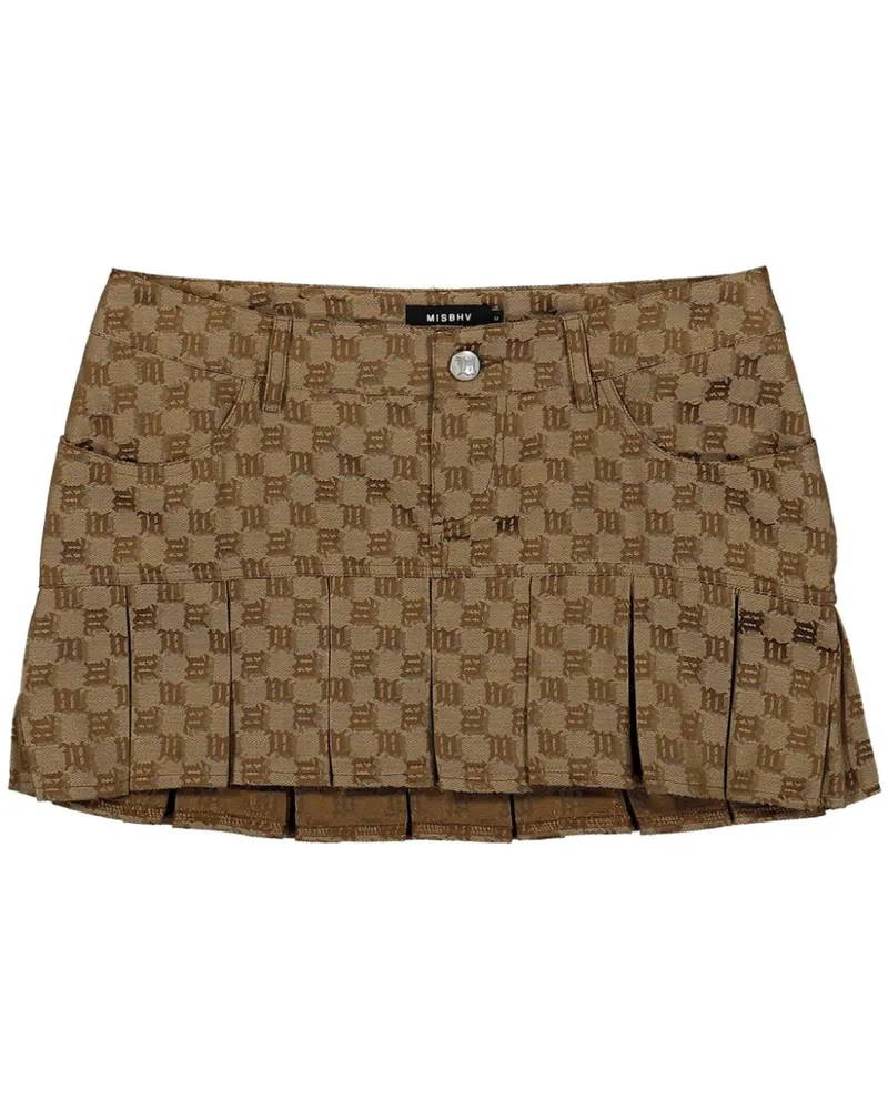 MISBHV Minirock aus Logo-Jacquard - Nude Nude