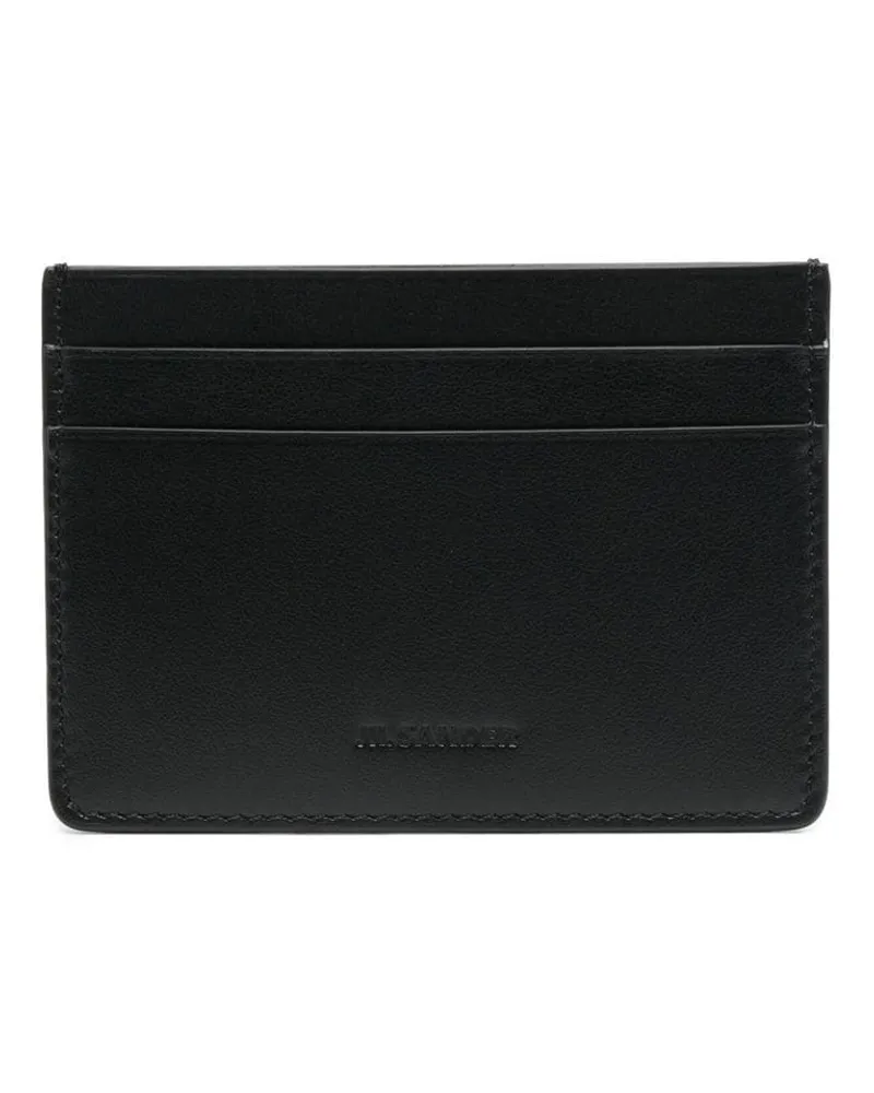 Jil Sander Kartenetui mit Logo-Prägung - Schwarz Schwarz
