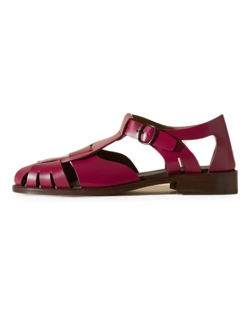 HEREU Pesca leather fisherman sandals - Rosa Rosa