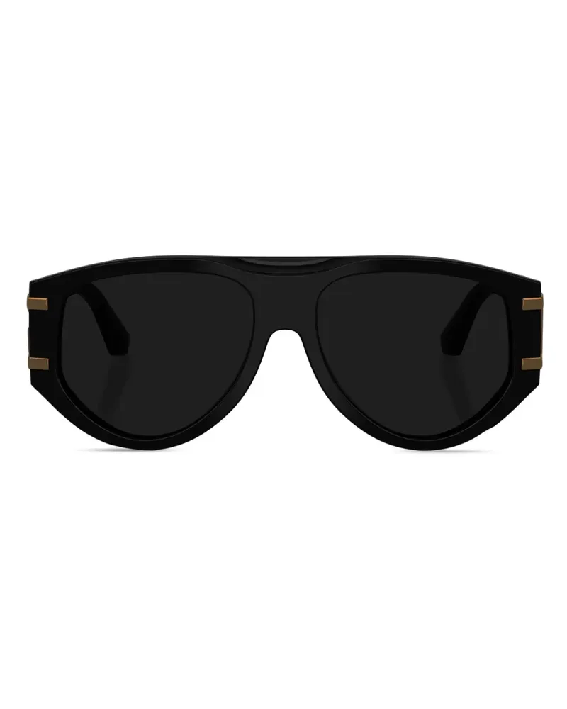 Dolce & Gabbana Sonnenbrille mit DG - Schwarz Schwarz