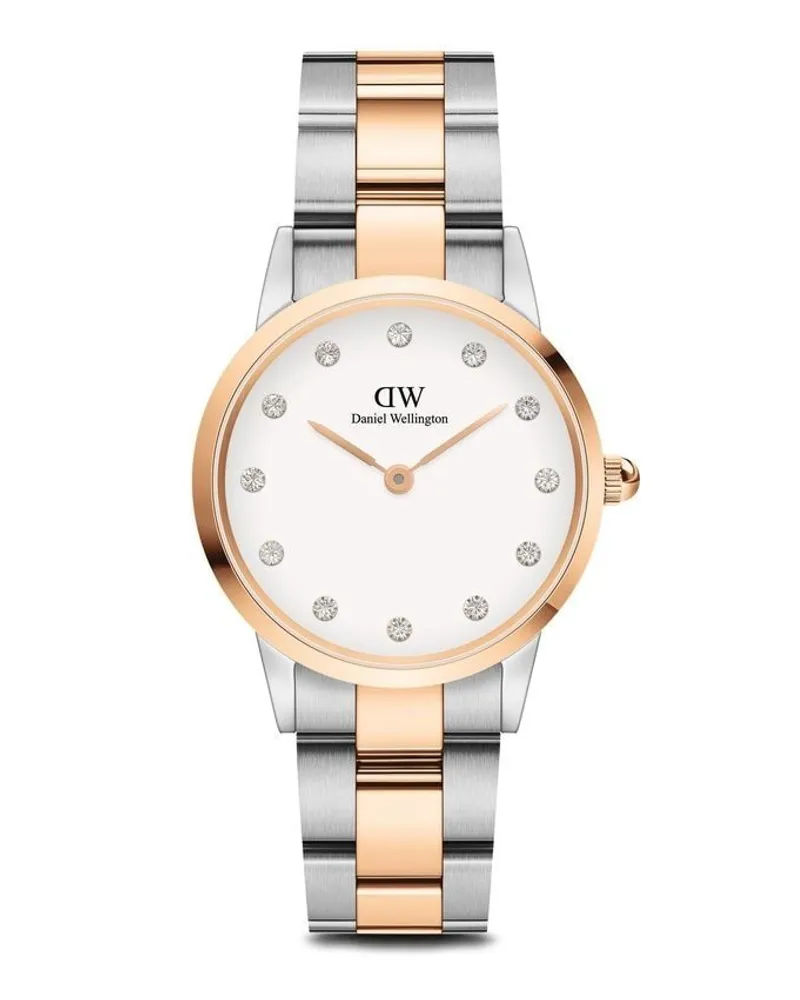 Daniel Wellington Iconic Link Lumine Armbanduhr 28mm Silber