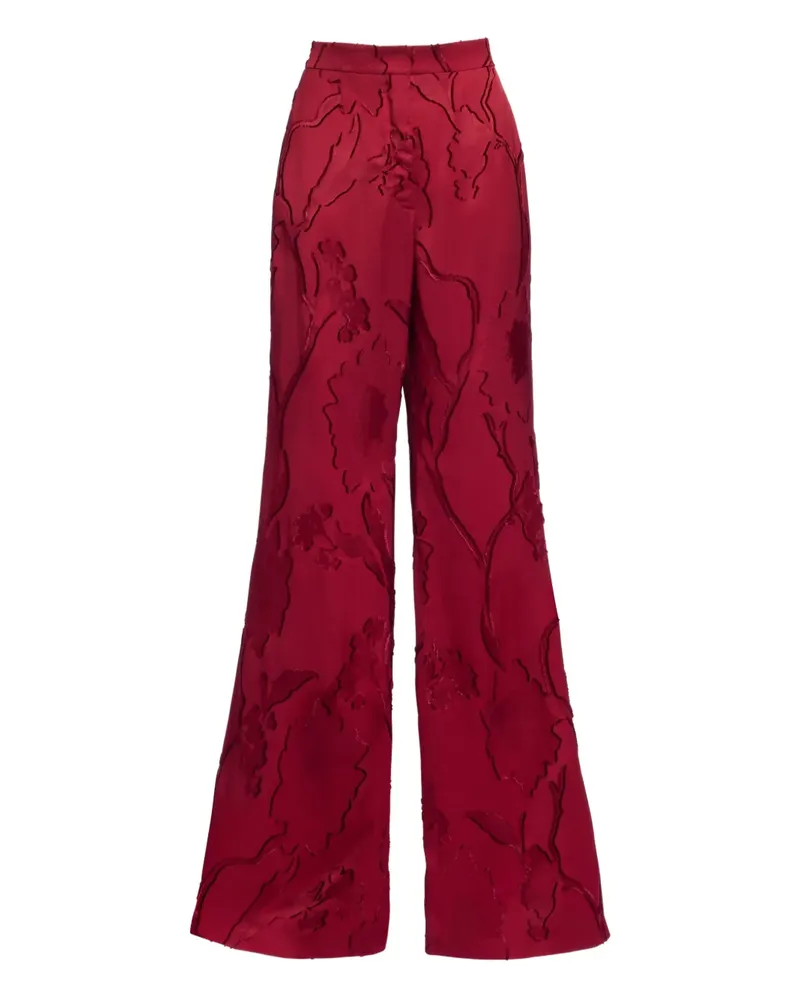 Elie Saab pocket jacquard trousers - Rot Rot