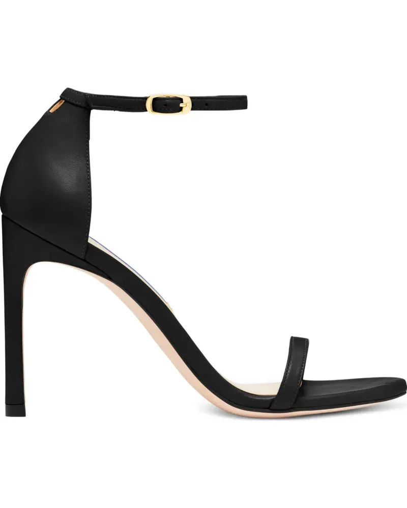 Stuart Weitzman Sandalen aus Leder 105mm - Schwarz Schwarz